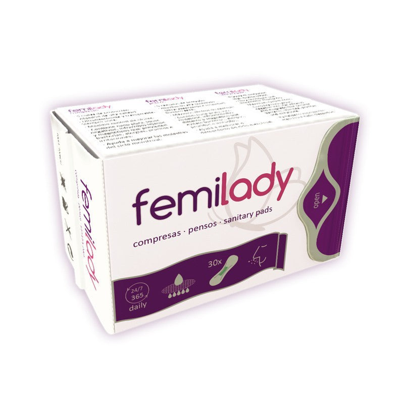 Femilady Compresas Sin Alas 8 Capas 30 unidades-1
