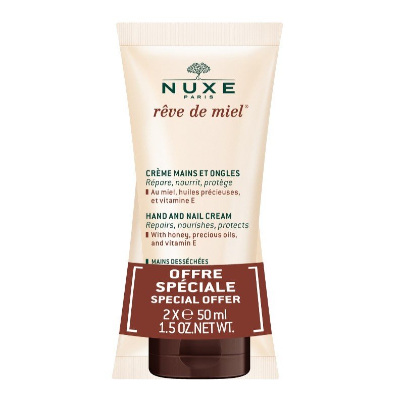 NUXE Rêve de Miel Crema de Manos y Uñas Duplo 2x50ml-1