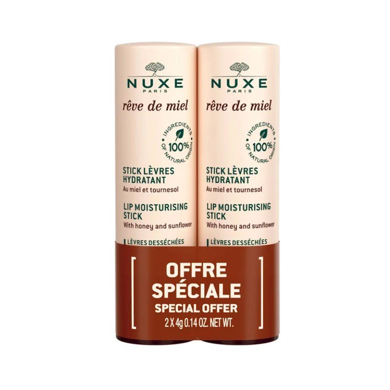 NUXE Rêve de Miel Stick Labial Hidratante Duplo 2x4gr-1