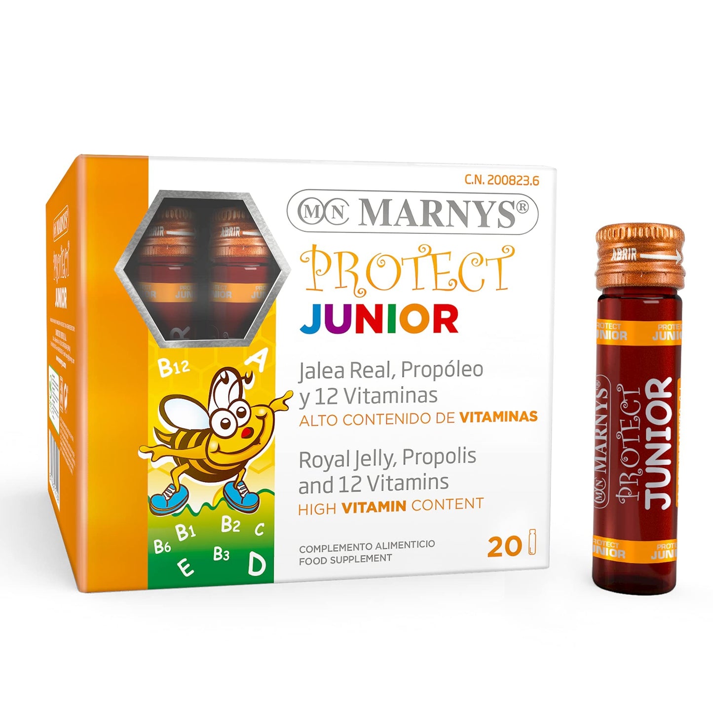 Marnys Protect Junior Jalea Real+Propóleo+ 12 Vitaminas 20 Viales-1