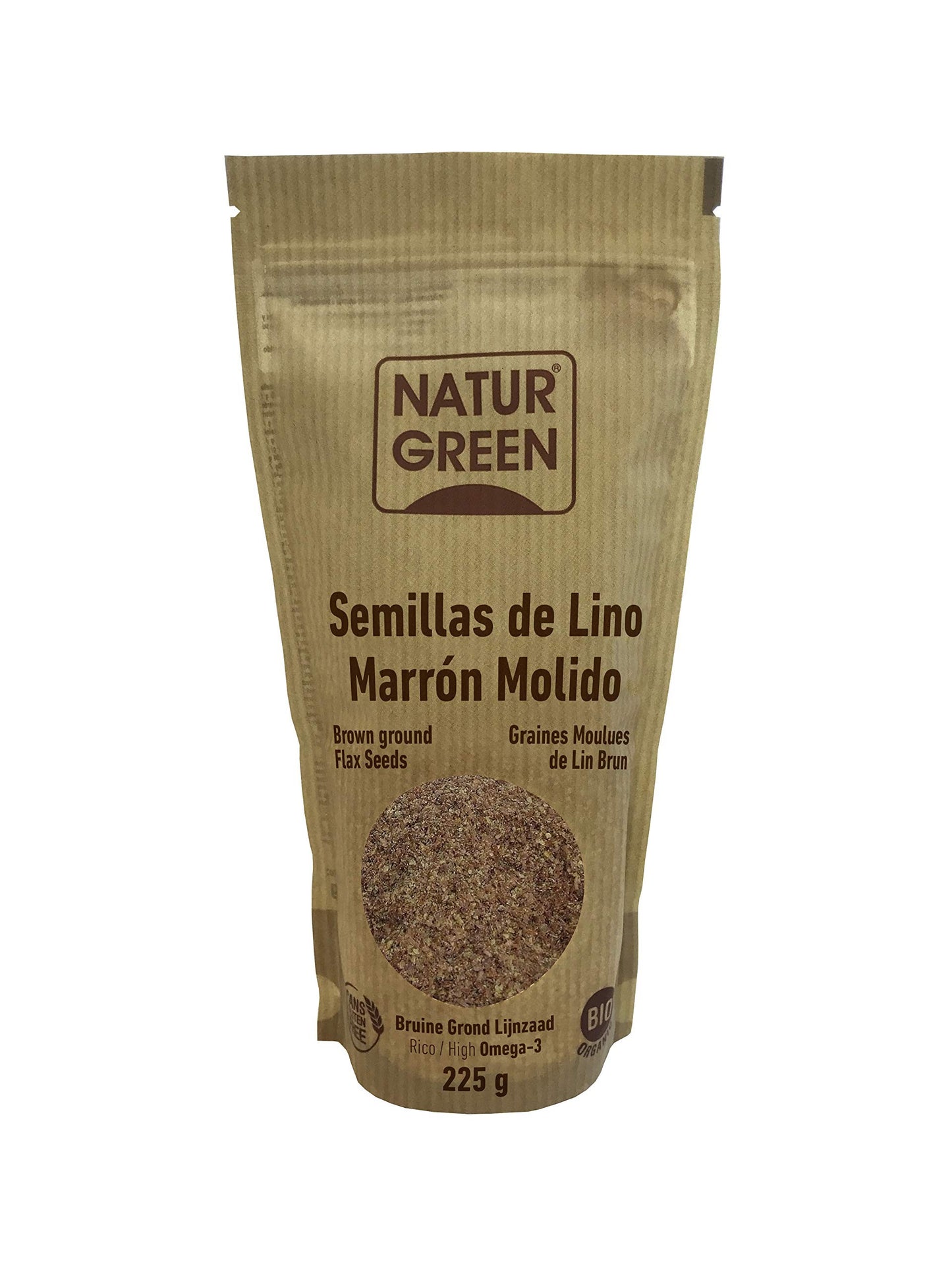 Naturgreen Lino Marrón Molido Bio 225g-1