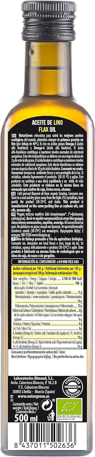 Naturgreen Aceite Lino 500 ml-2