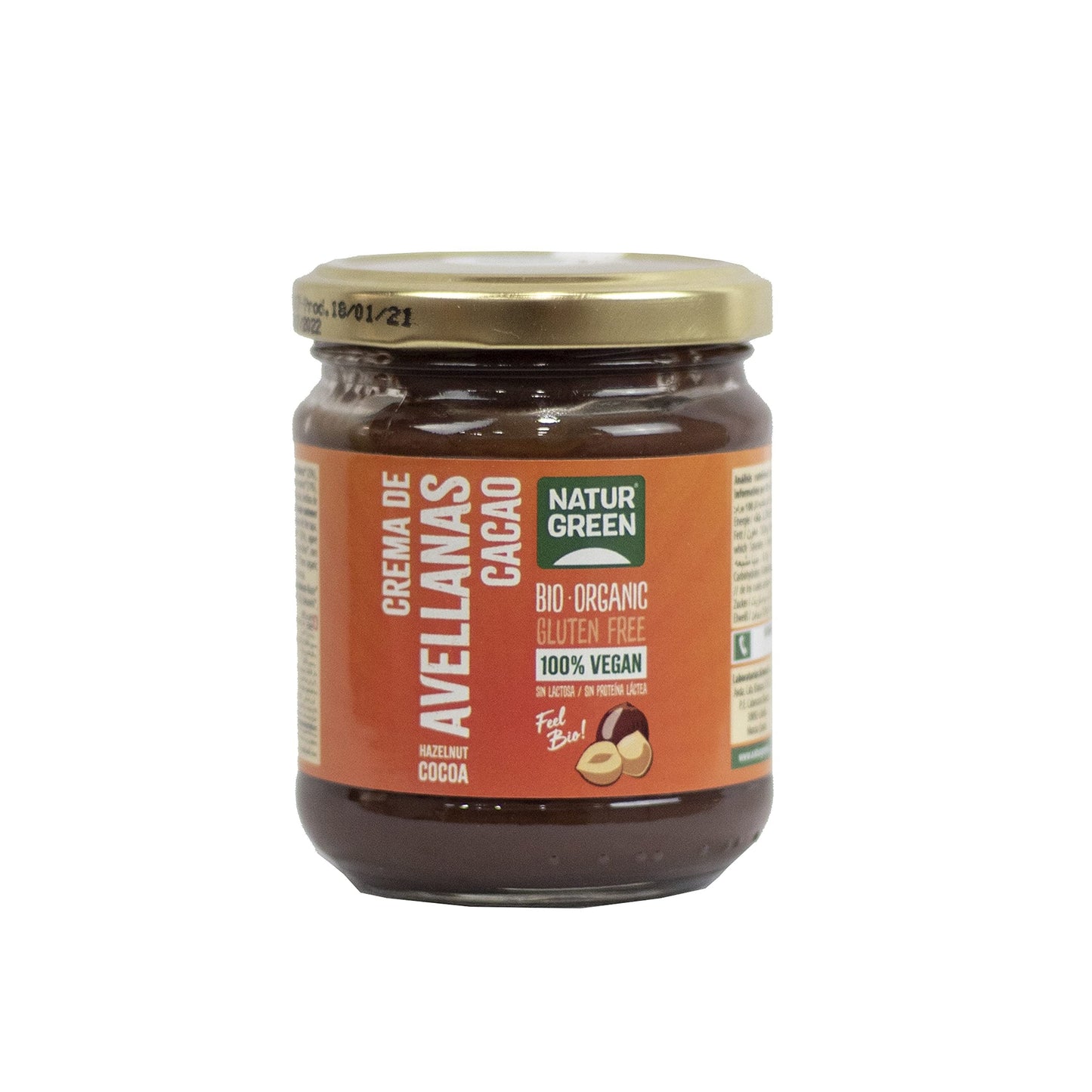 Naturgreen Crema Avellanas Choco Sin Leche 200g-1