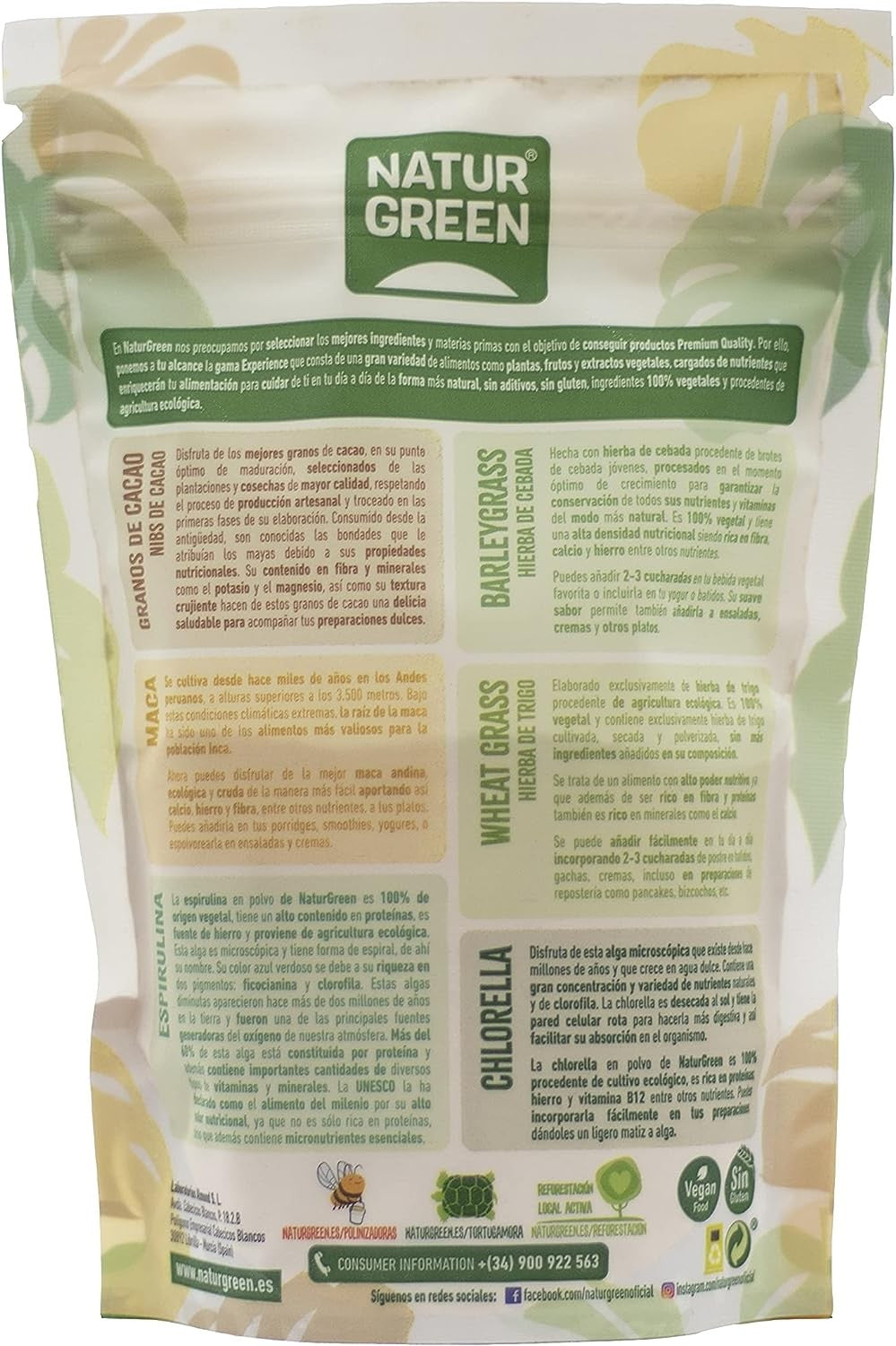 Naturgreen Experience Chlorella Doypack Bio 165g-2