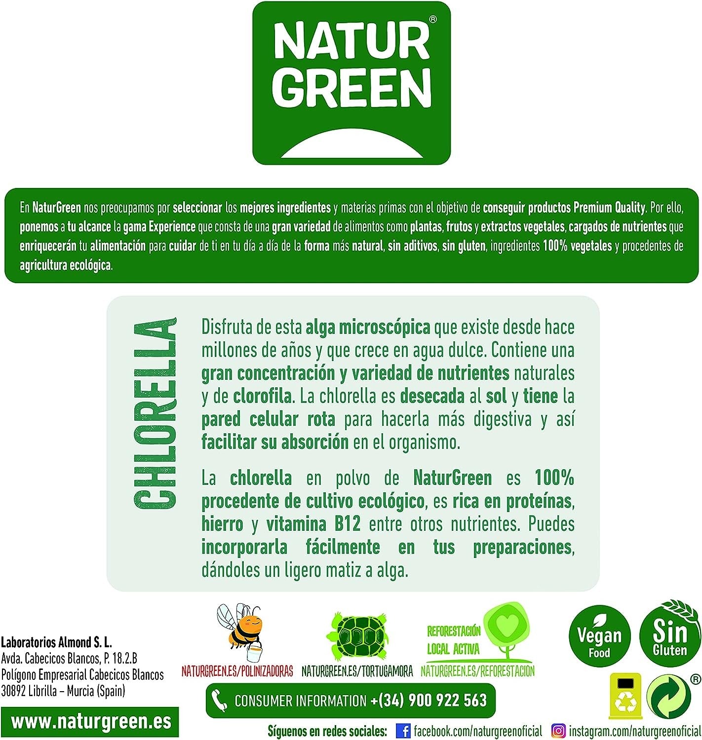 Naturgreen Experience Chlorella Doypack Bio 165g-5