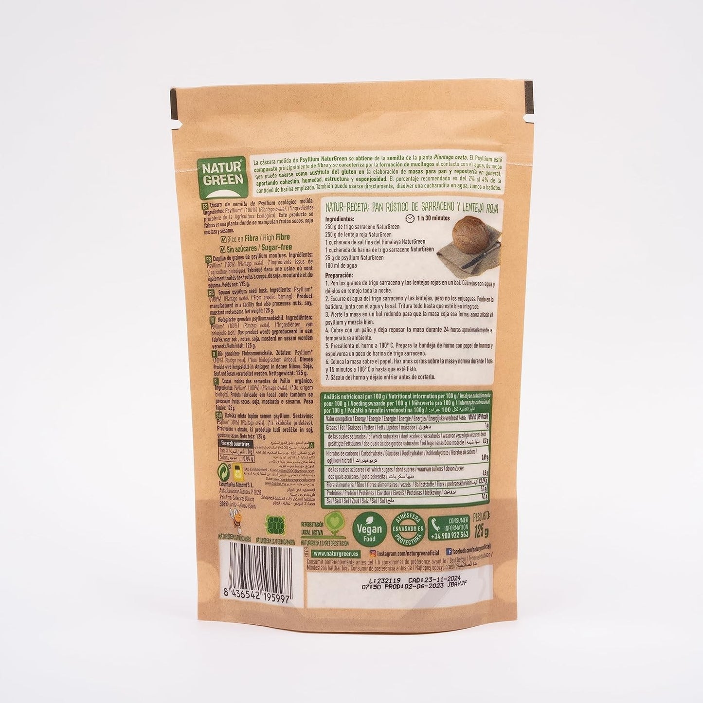 Naturgreen Psyllium Bio 125g-2