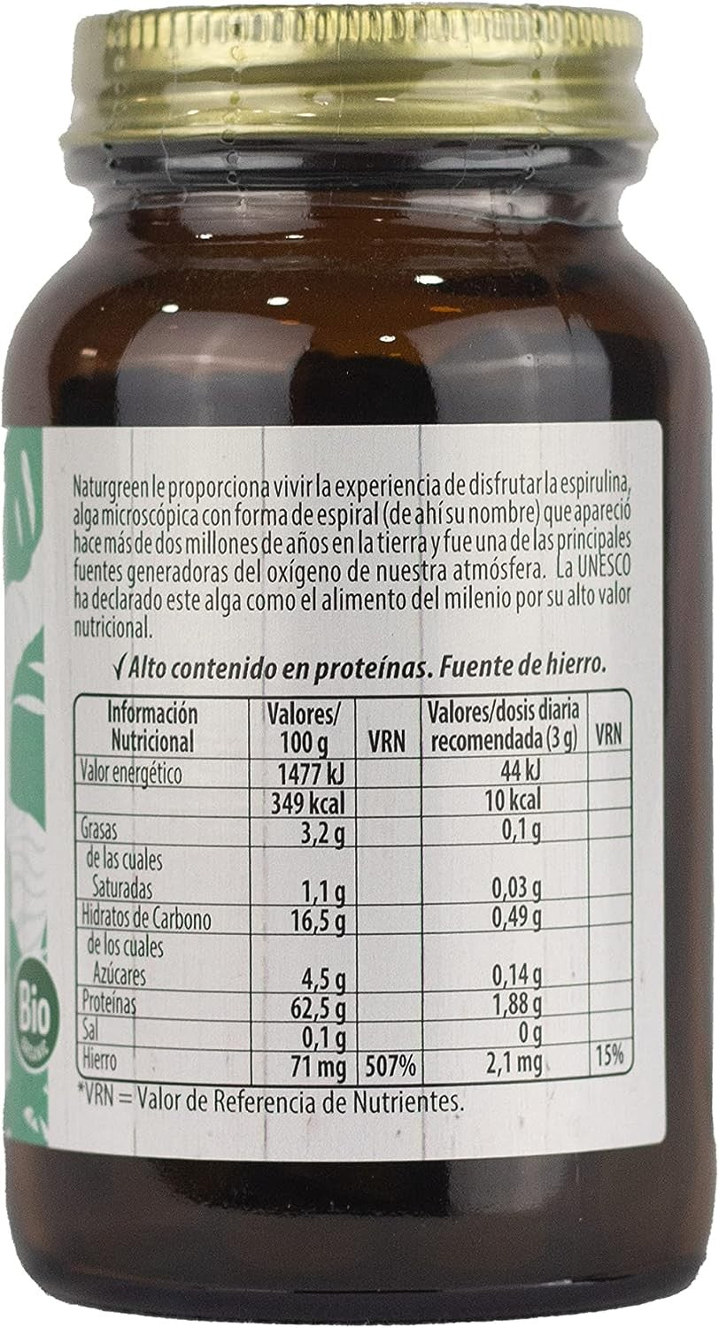 Naturgreen Vita Superlife Espirulina 180 Comprimidos-3