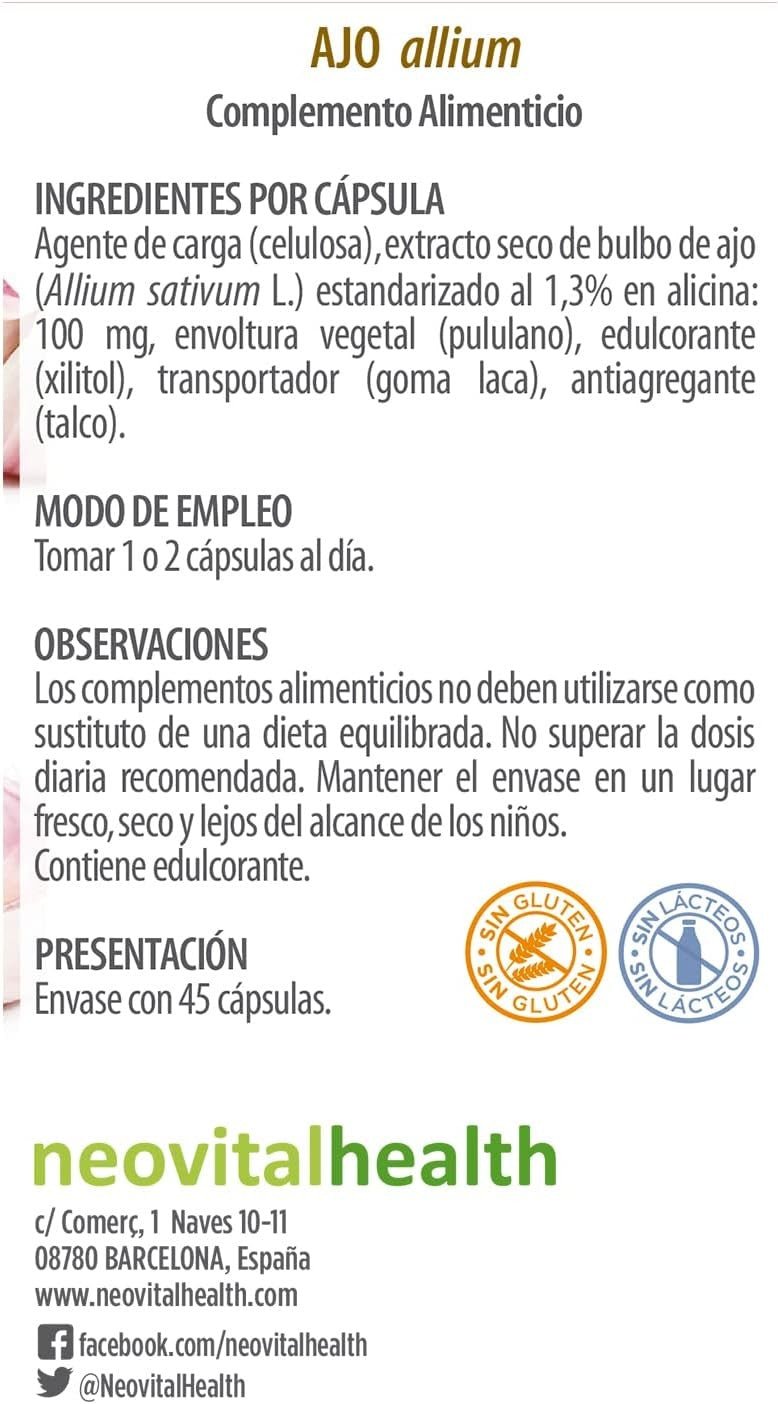 Neo Fitogranulos Ajo 45 Cápsulas-3