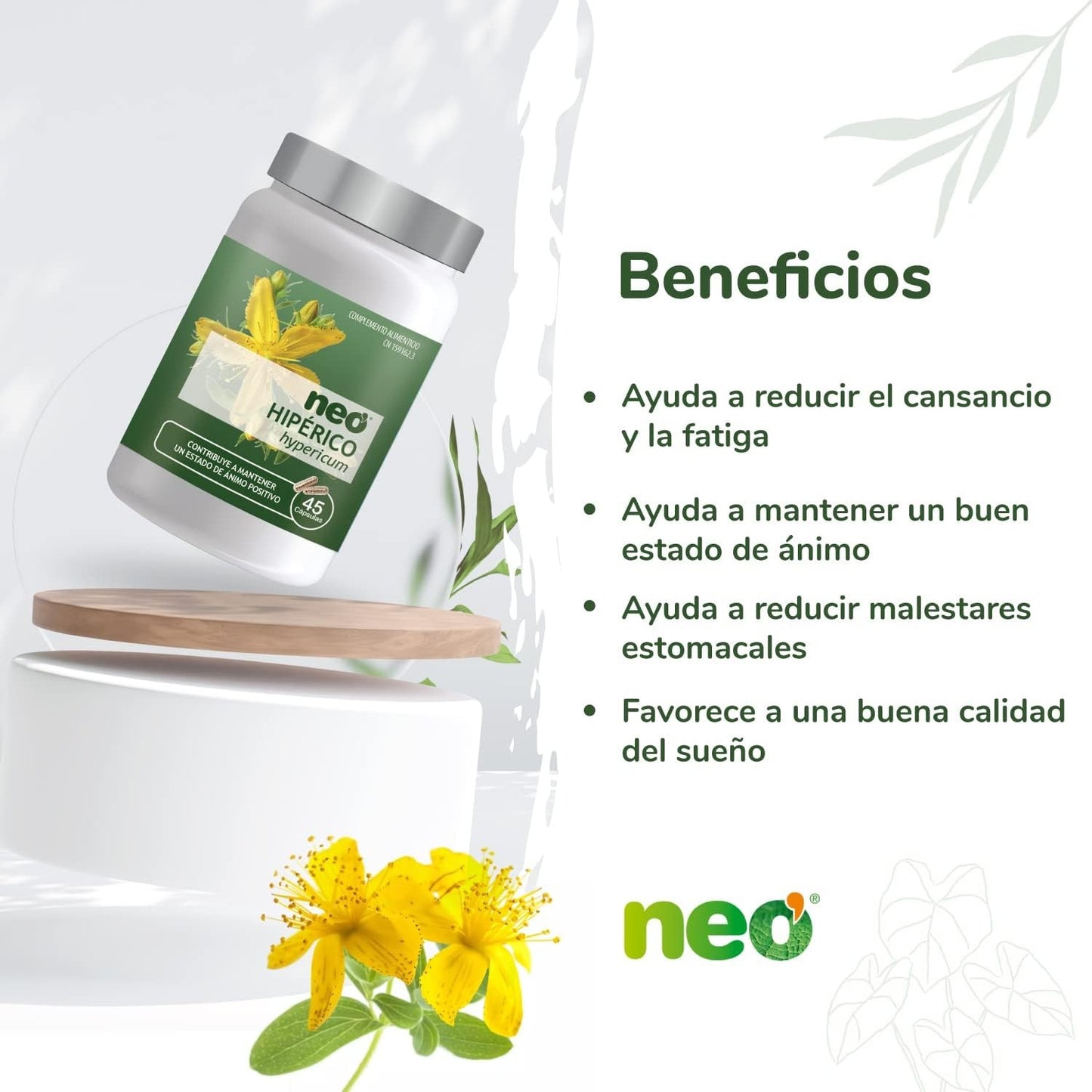Neo Fitogranulos Hiperico 45 Cápsulas-3