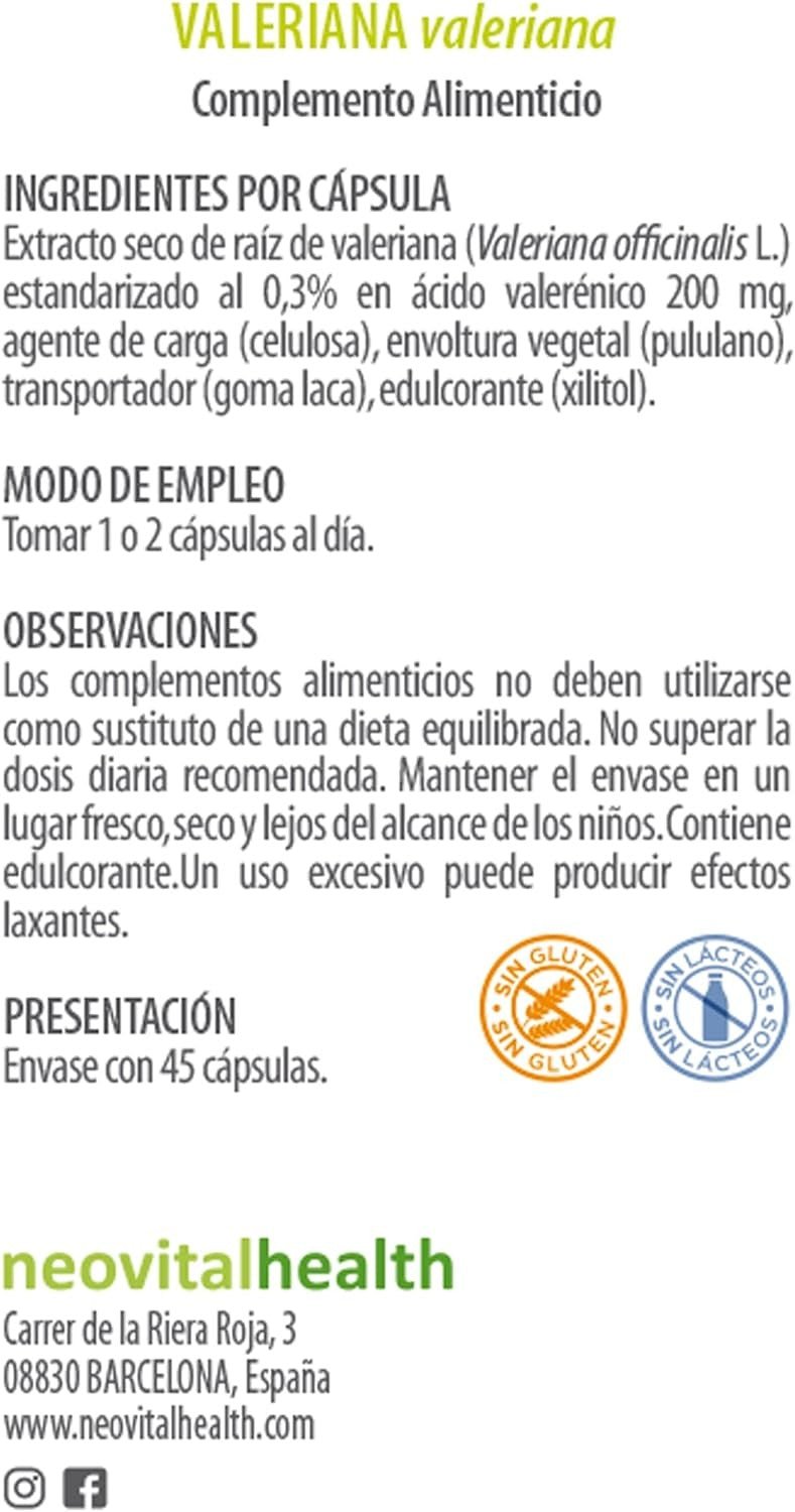 Neo Fitogranulos Valeriana 45 Cápsulas-3