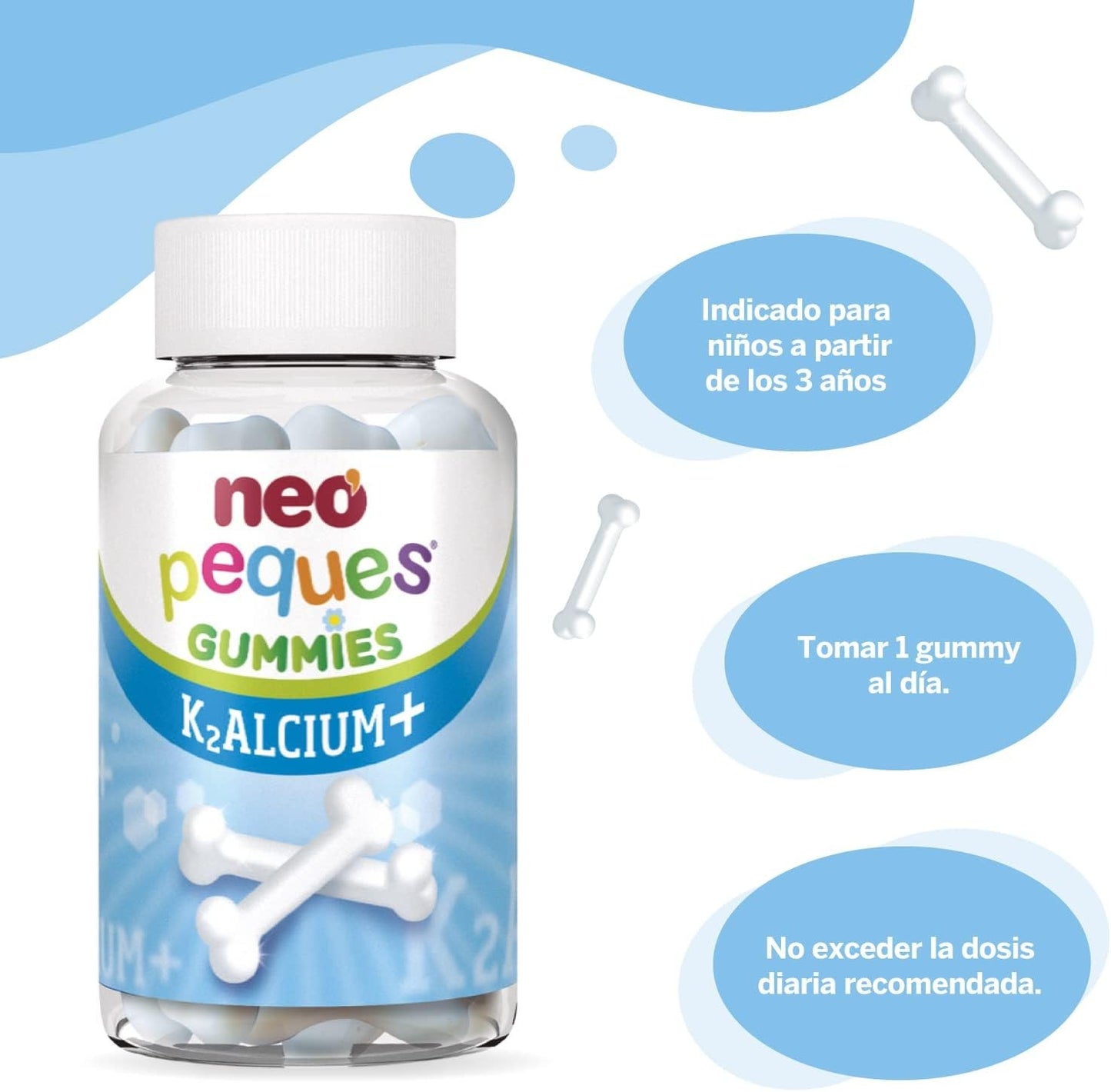 Neo Peques Caramelos Masticables Calcio Kalcium+ 30 unidades-6