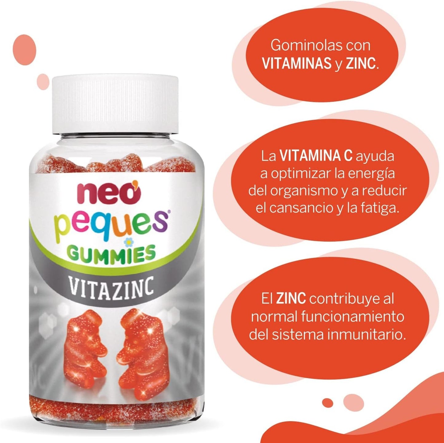 Neo Peques Vitazinc 30 Caramelos Masticables-4