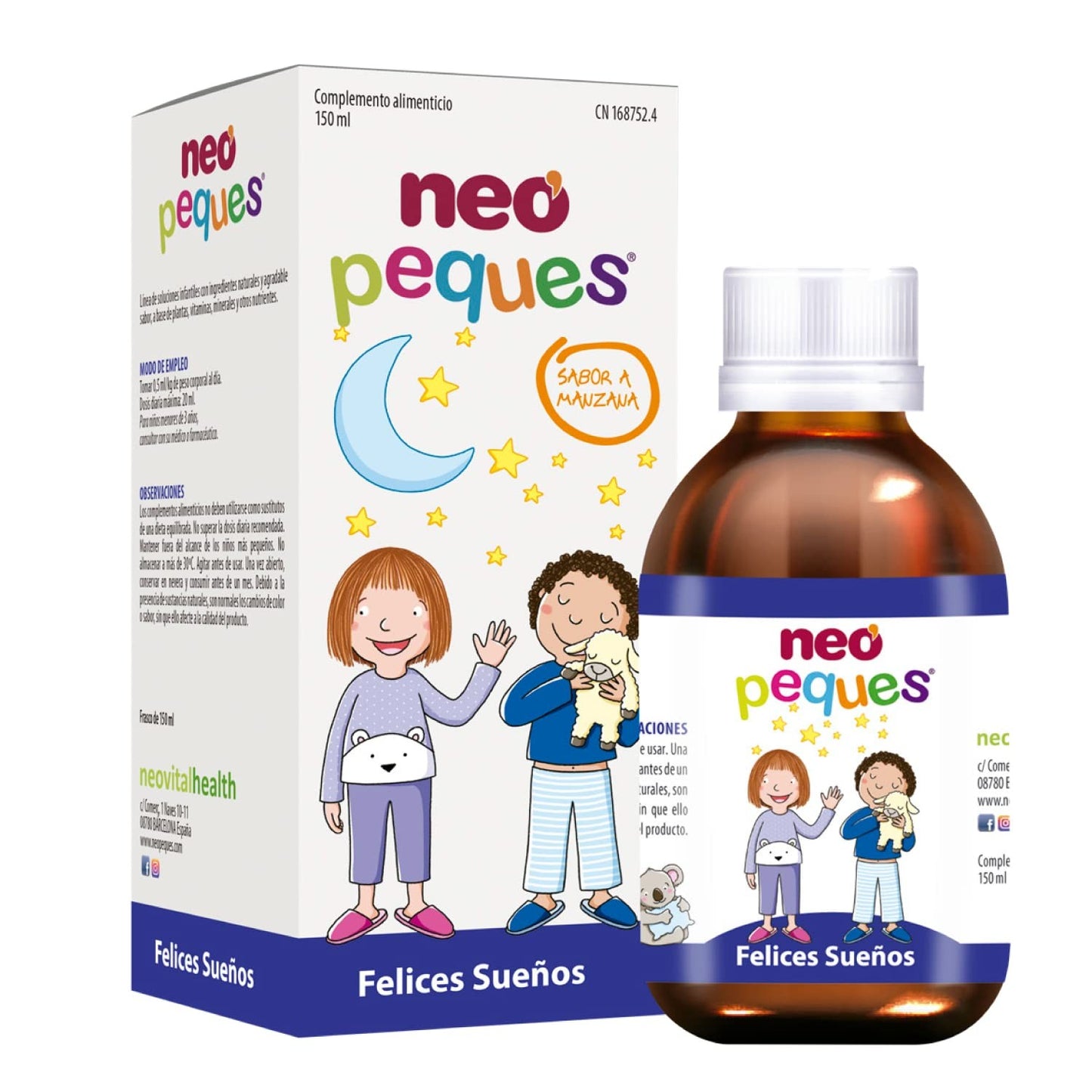 Neo Peques Felices Sueños Melocotón150 ml-1