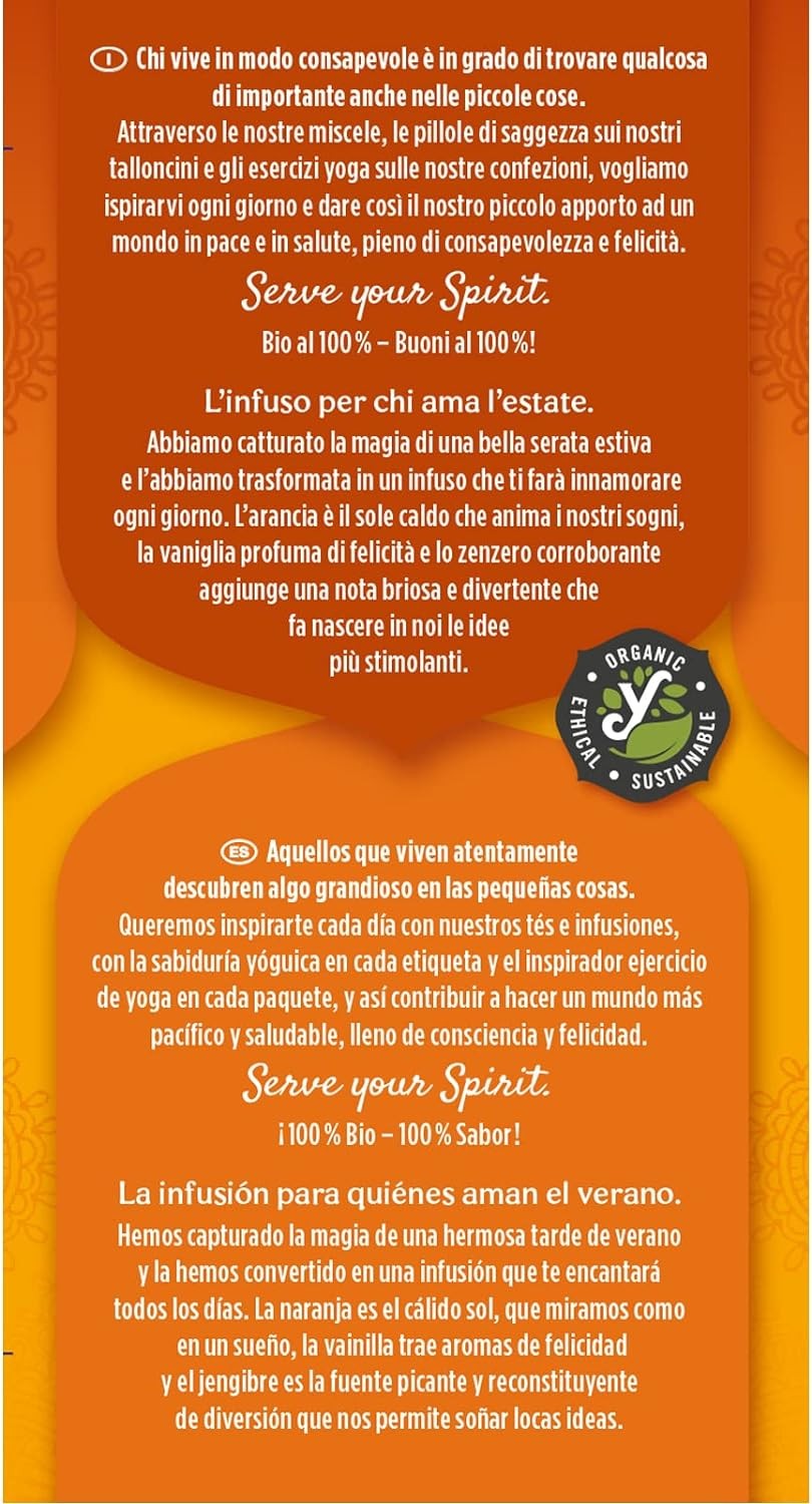 Yogi Tea Jengibre/Vainilla/Naranja 2g x 17 Bolsitas-2