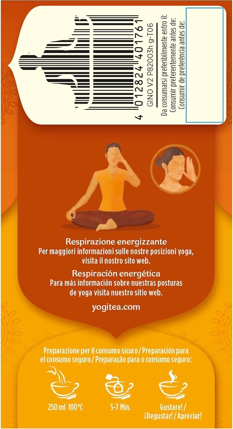 Yogi Tea Jengibre/Vainilla/Naranja 2g x 17 Bolsitas-3