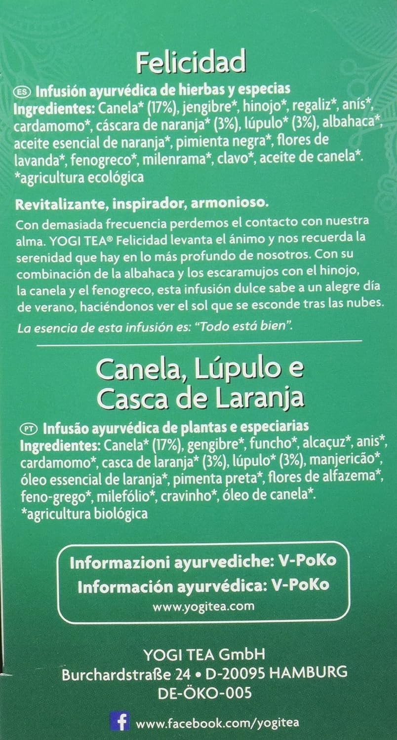 Yogi Tea Felicidad 17 Bolsitas-4
