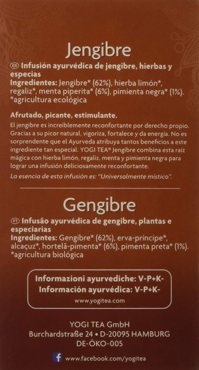Yogi Tea Jengibre 17 Bolsitas-2