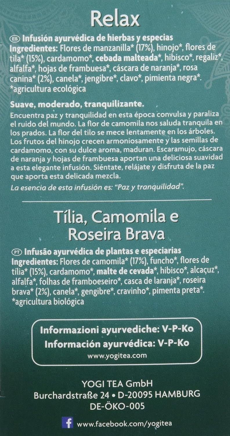 Yogi Tea Relajación 17 Bolsitas-4