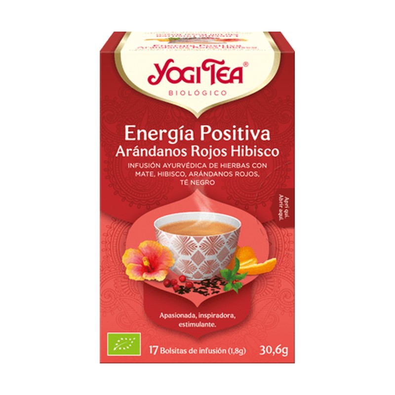 Yogi Tea Energía Positiva Arándanos Hibisco 17 Bolsitas-1