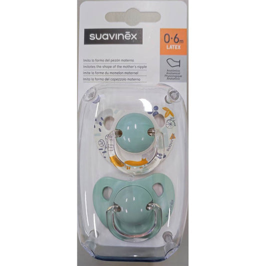 SUAVINEX Chupete Anatómico Látex 0-6 meses 1 unidad (Zorro)-1