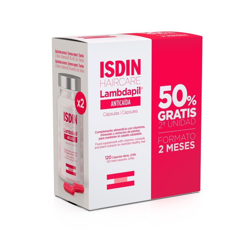 ISDIN LAMBDAPIL Anticaída 2x60 Cápsulas Promoción Duplo-1