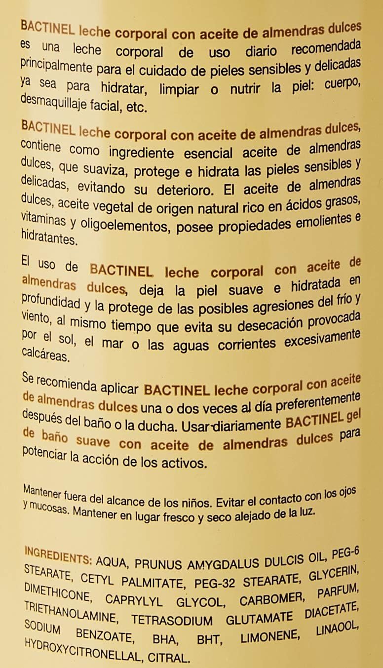 Bactinel Bactinel Leche Almendras Dulces 750 ml-3