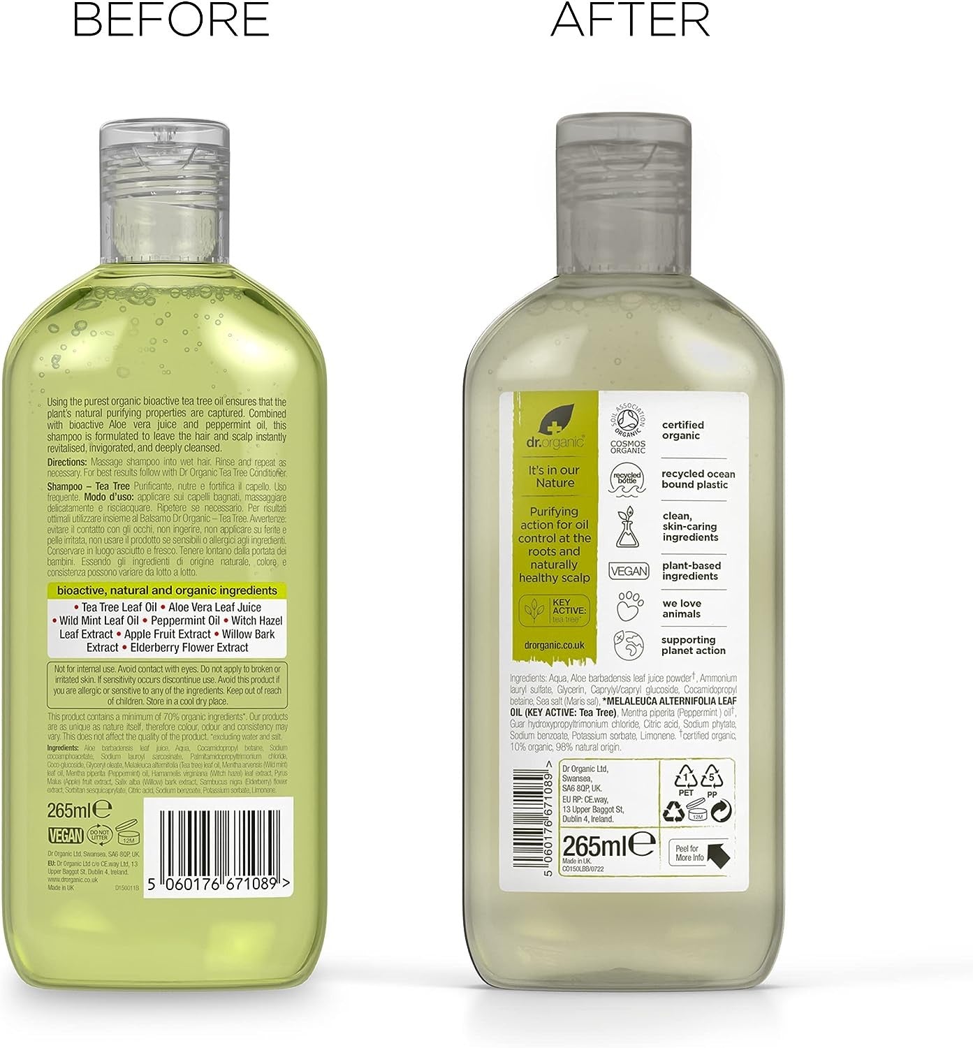 Dr Organic Champú de Árbol de Té 265 ml-3