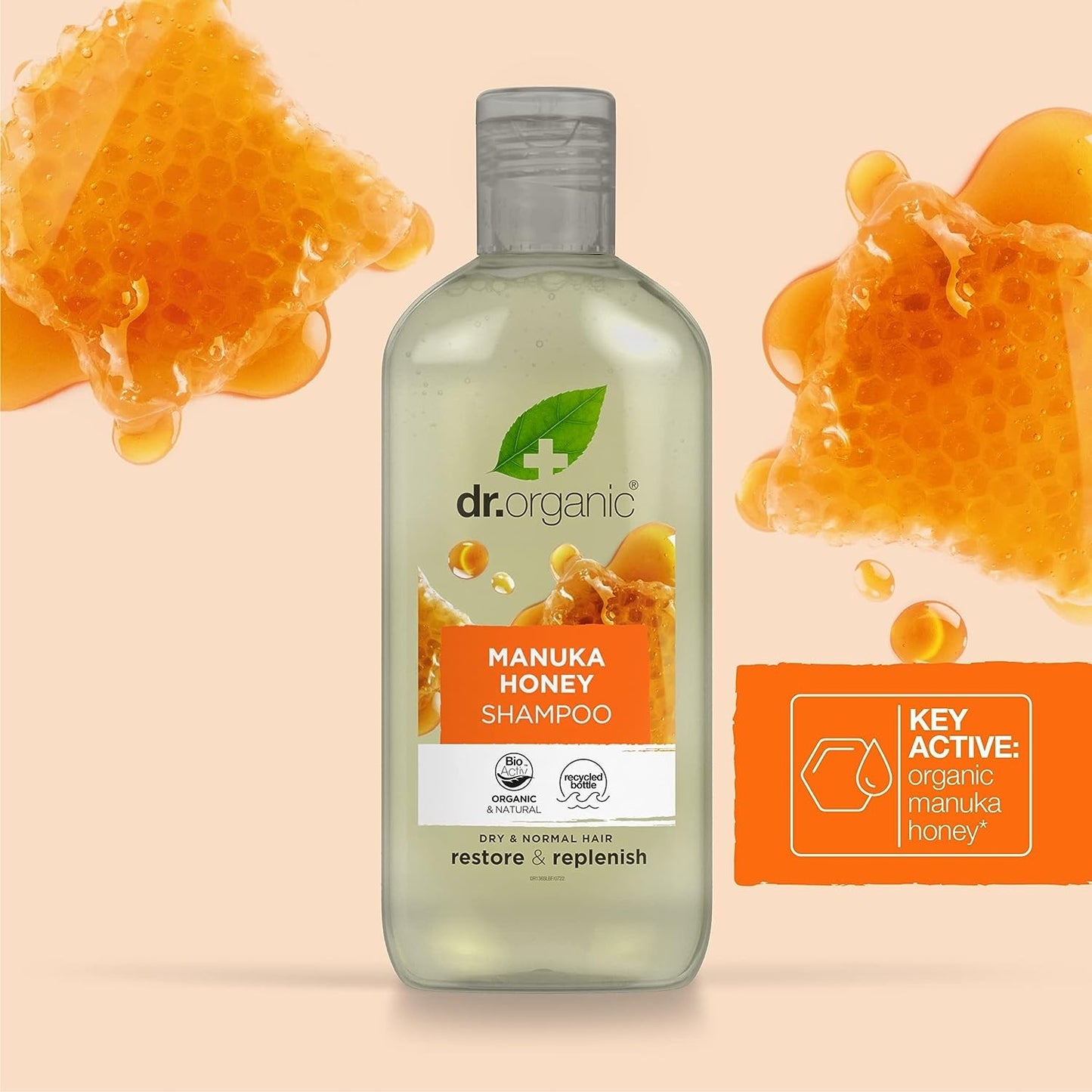 Dr Organic Champú de Miel de Manuka 265 ml-6