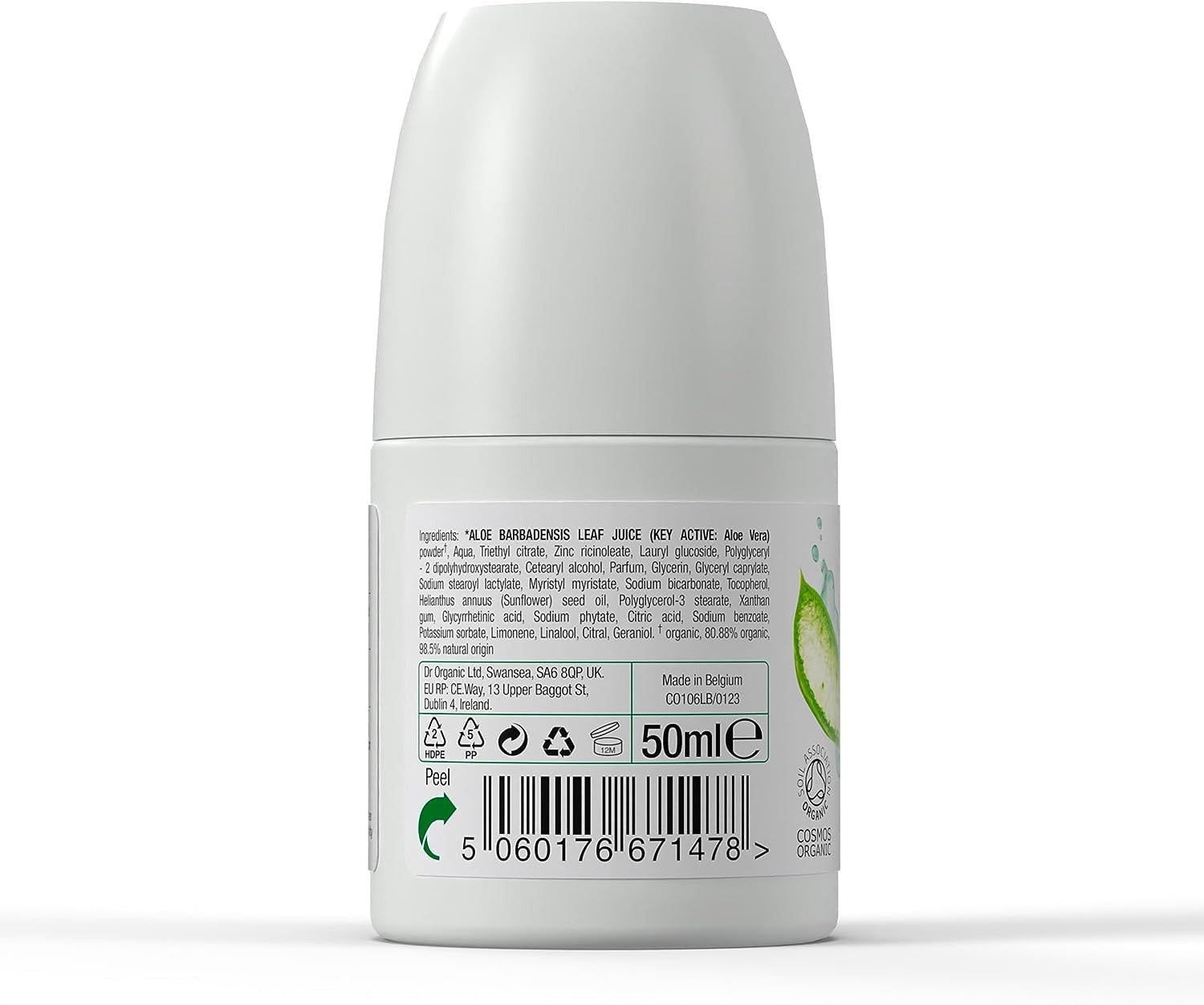 Dr Organic Desodorante de Aloe Vera 50 ml-2