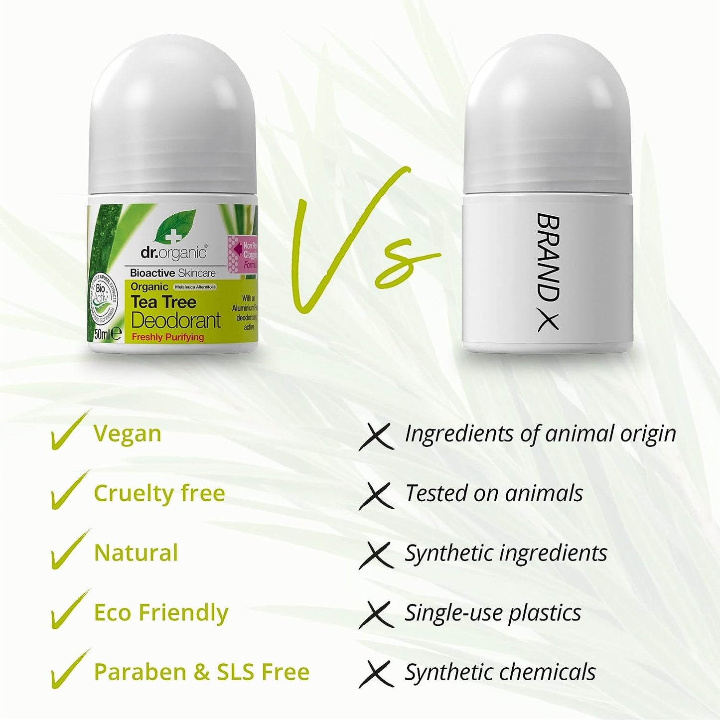 Dr Organic Desodorante de Árbol de Té 50 ml-4