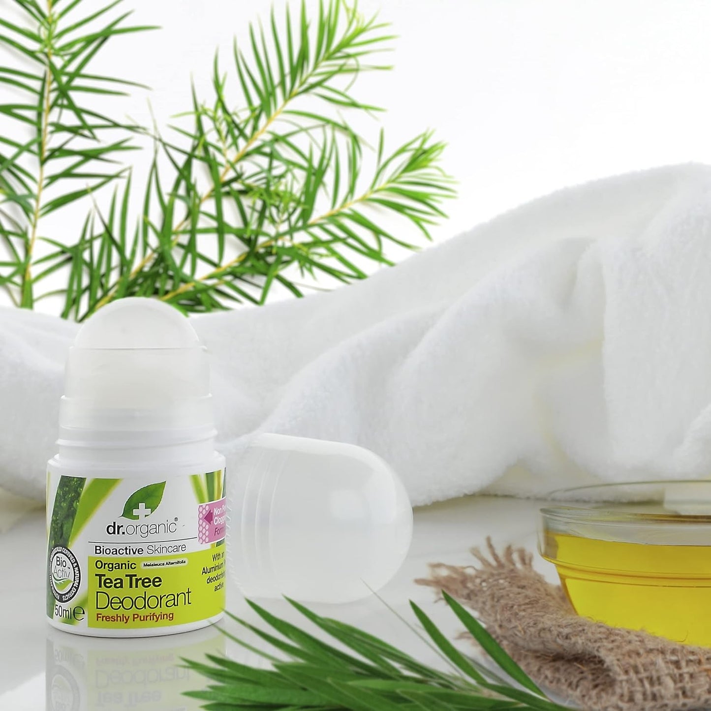 Dr Organic Desodorante de Árbol de Té 50 ml-6