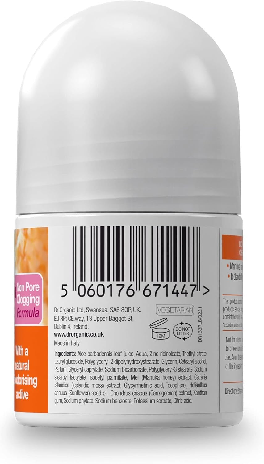 Dr Organic Desodorante de Miel de Manuka 50 ml-2