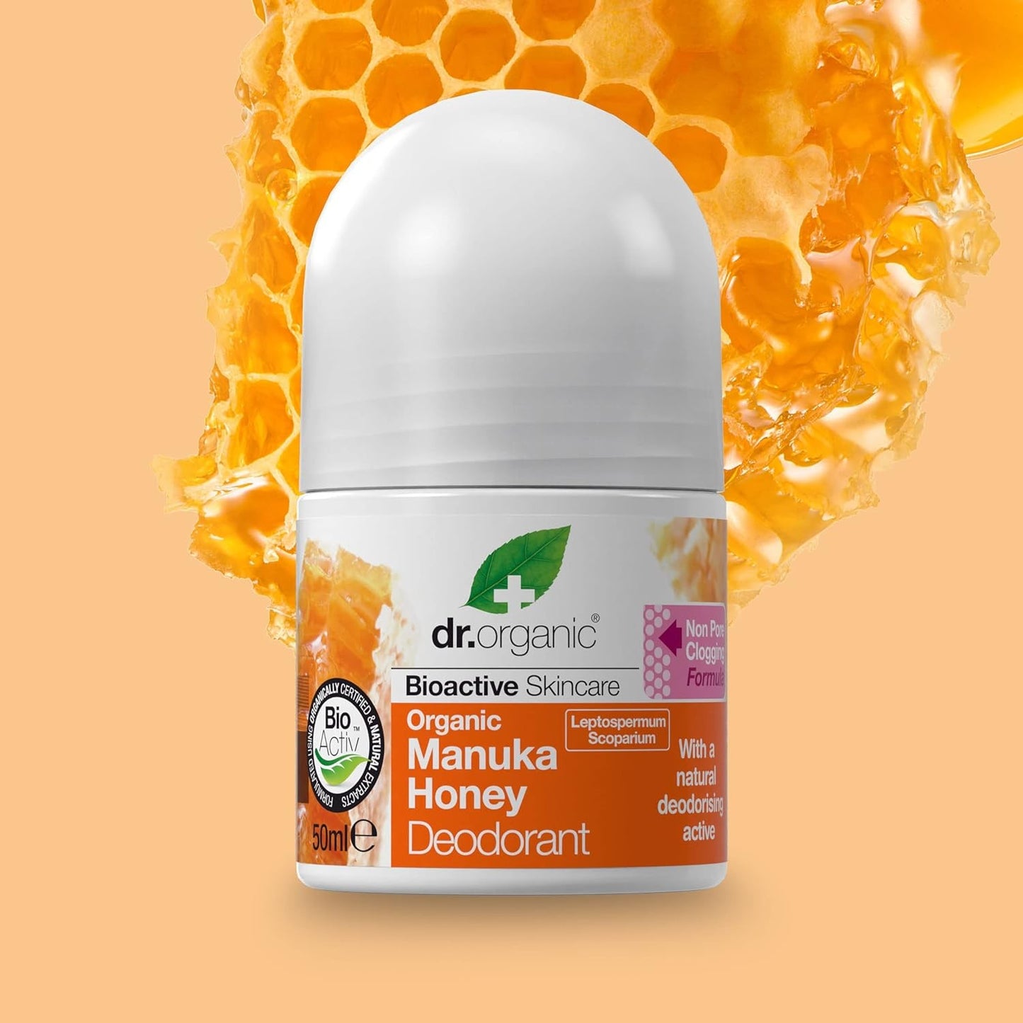 Dr Organic Desodorante de Miel de Manuka 50 ml-5