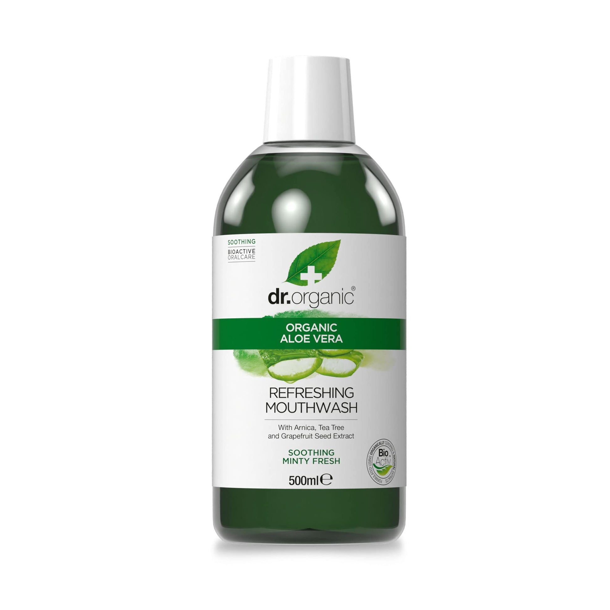 Dr Organic Enjuague Bucal de Aloe Vera 500 ml-1