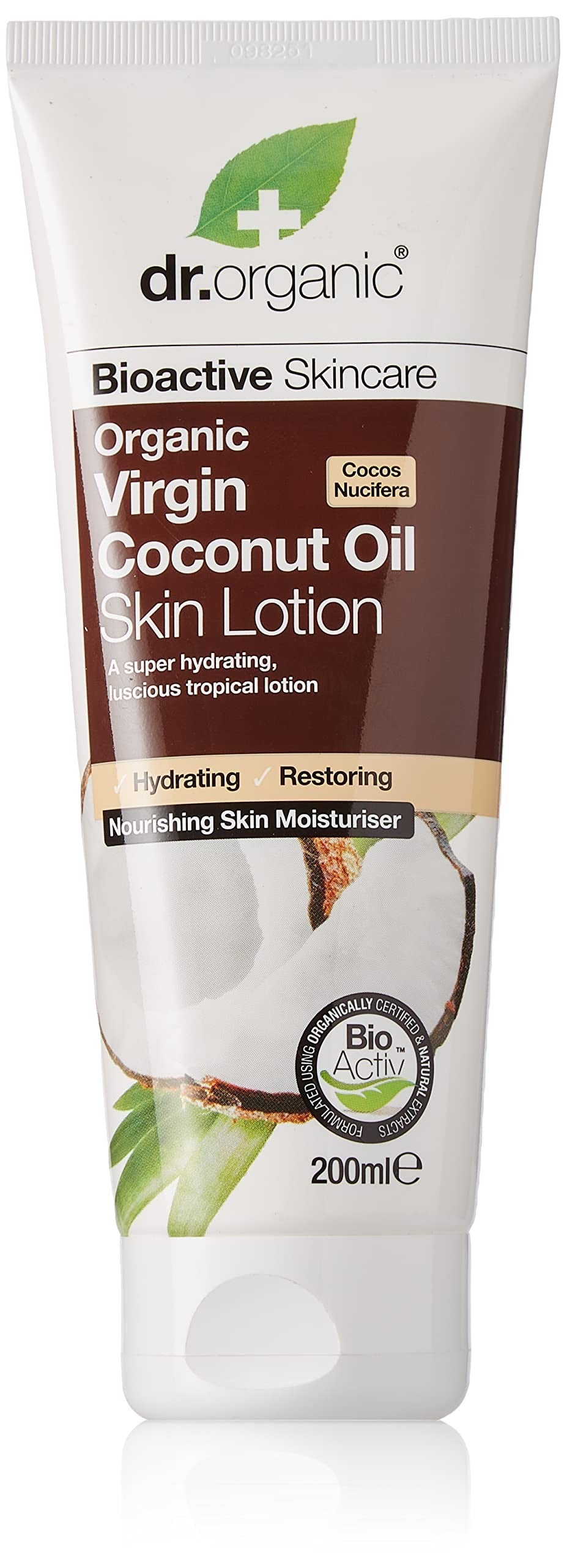 Dr Organic Loción Corporal de Aceite de Coco 200 ml-1