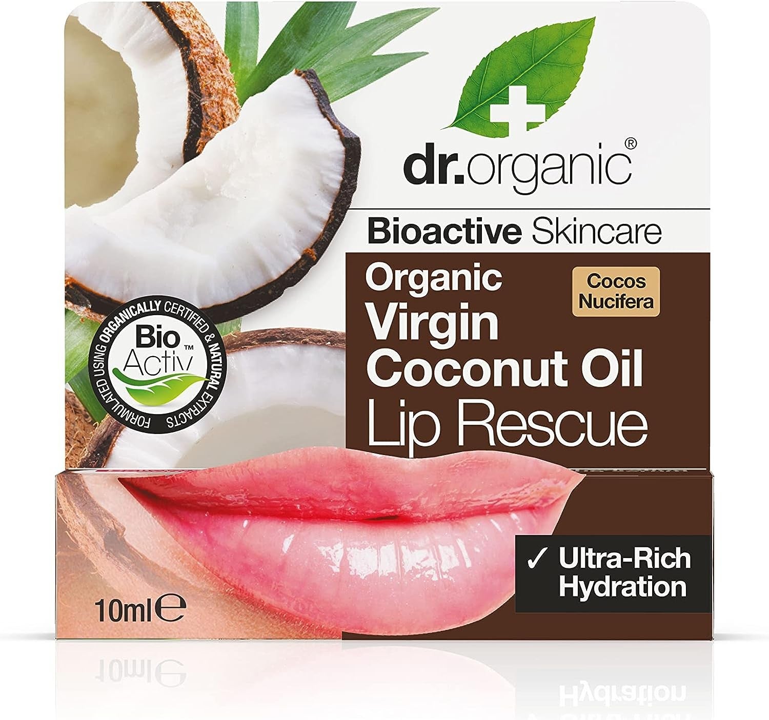 Dr Organic Sérum Labial de Aceite de Coco 10 ml-2