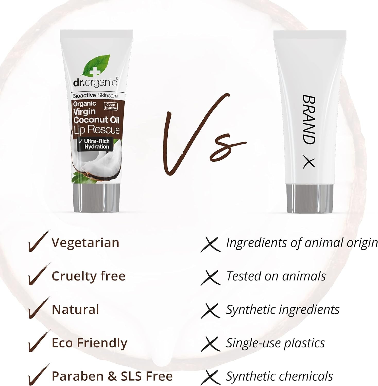 Dr Organic Sérum Labial de Aceite de Coco 10 ml-6