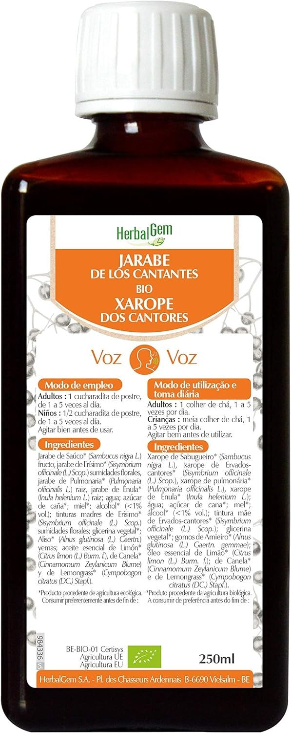 Herbalgem Jarabe de los Cantantes Bio 250 ml-2