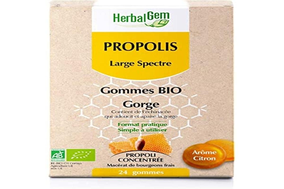 Herbalgem Propóleo Amplio Espectro Bio 24 Caramelos-1