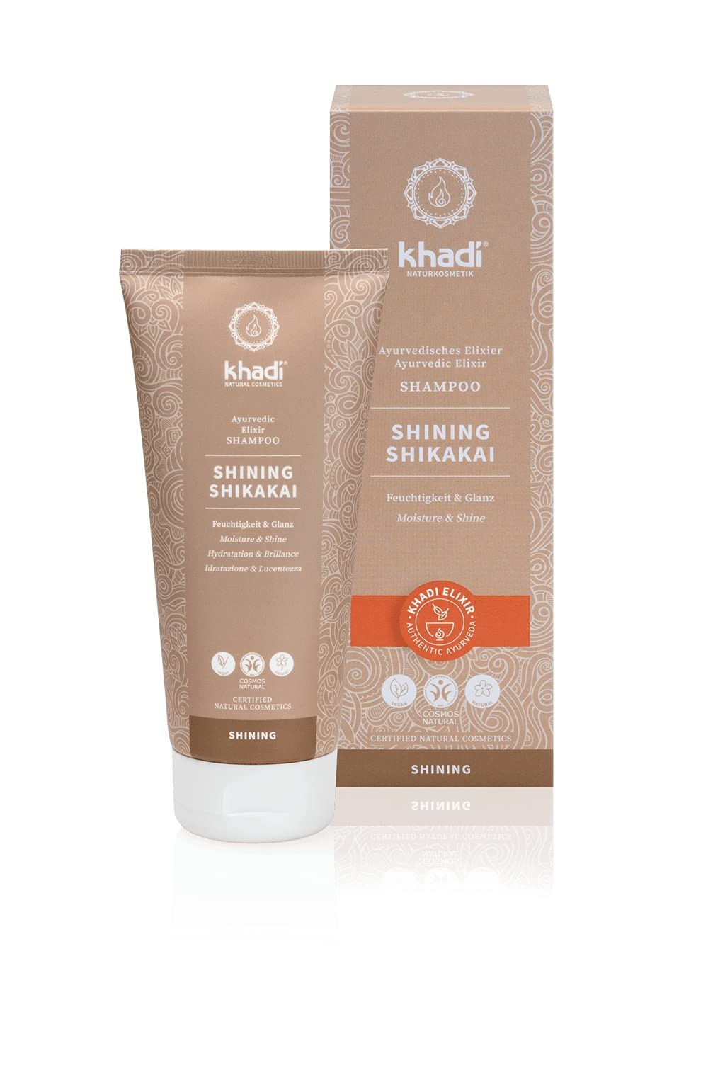 Khadi Champú Shikakai Brillo 200 ml-1