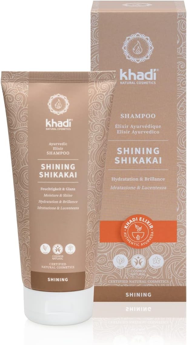 Khadi Champú Shikakai Brillo 200 ml-2