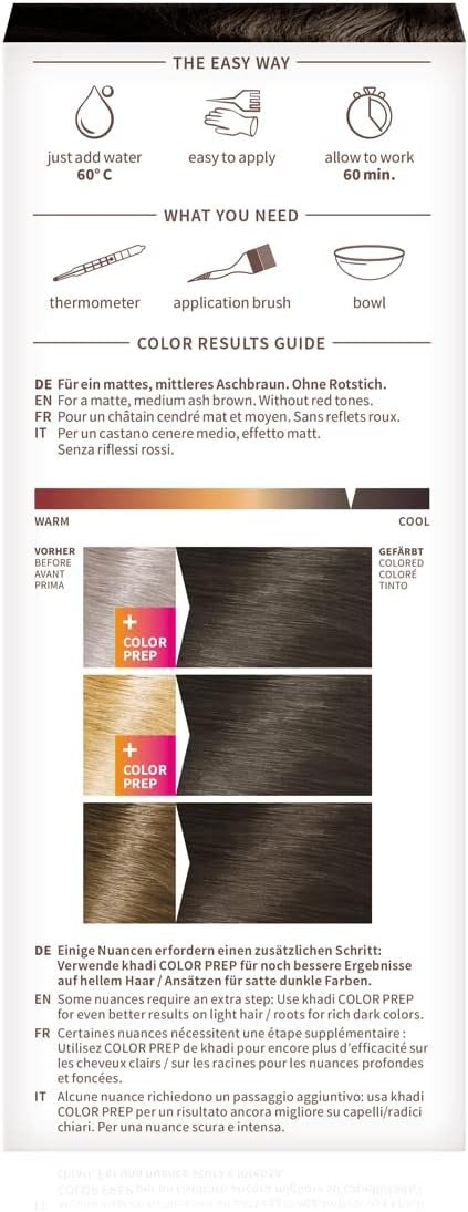 Khadi Herbal Color Castaño Ceniza 100 g-7