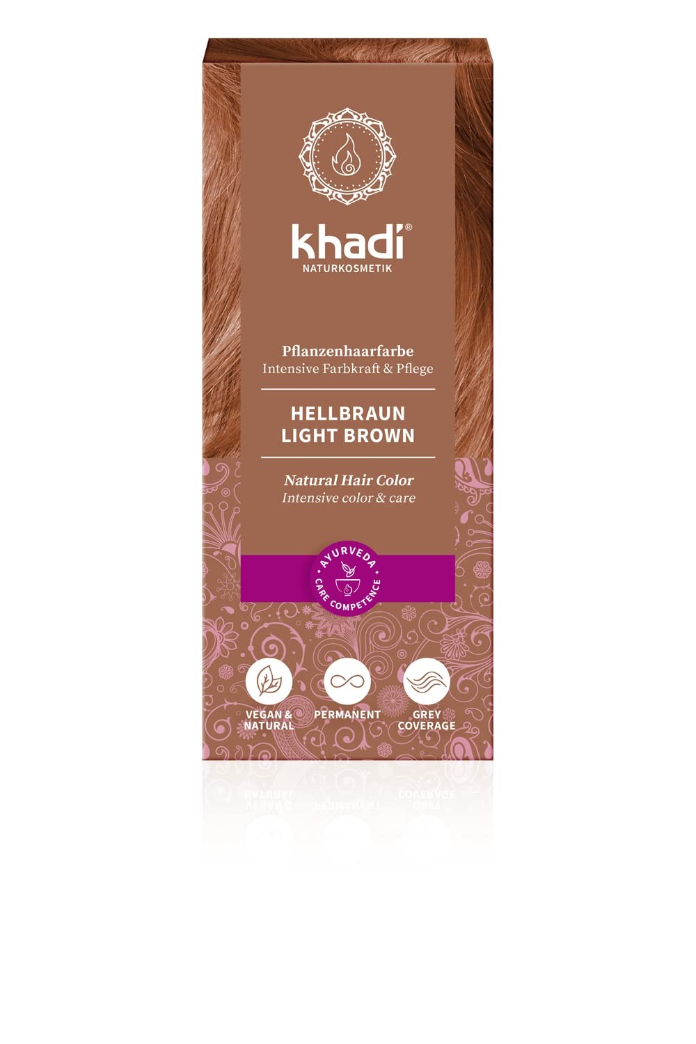 Khadi Herbal Color Castaño Claro 100 g-1