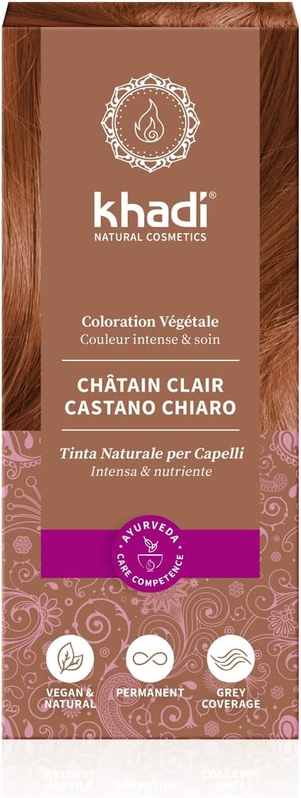 Khadi Herbal Color Castaño Claro 100 g-2
