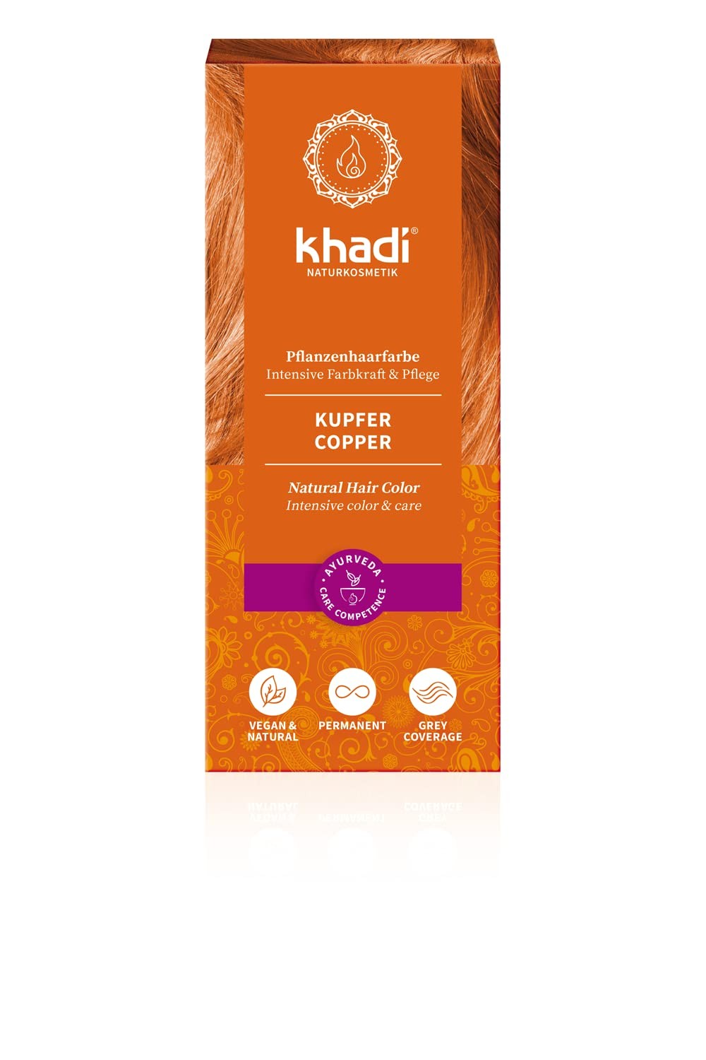 Khadi Herbal Color Cobre Brillante 100 g-1