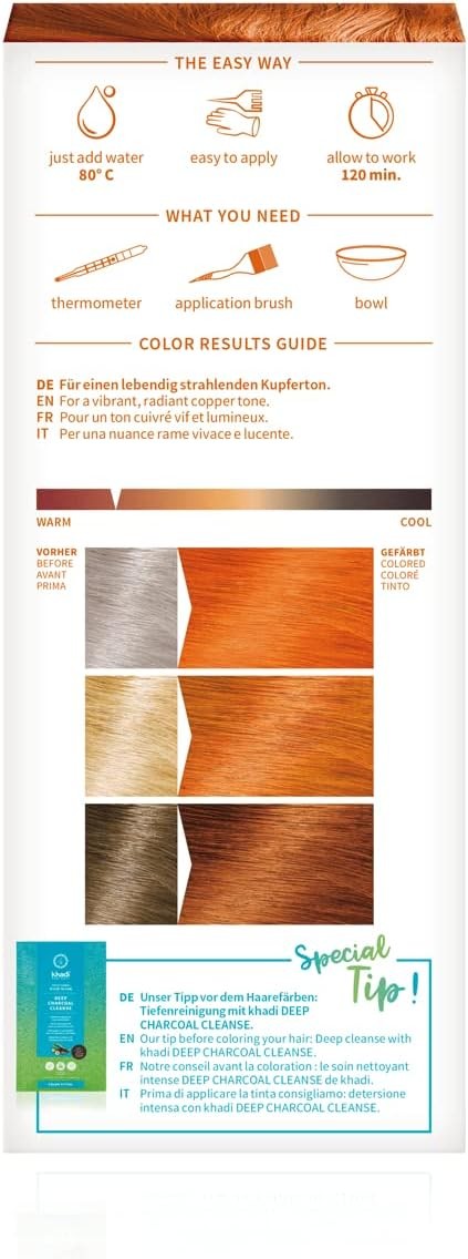 Khadi Herbal Color Cobre Brillante 100 g-7