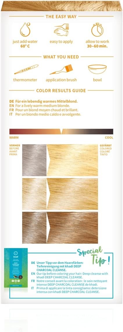 Khadi Herbal Color Rubio Medio 100 g-7