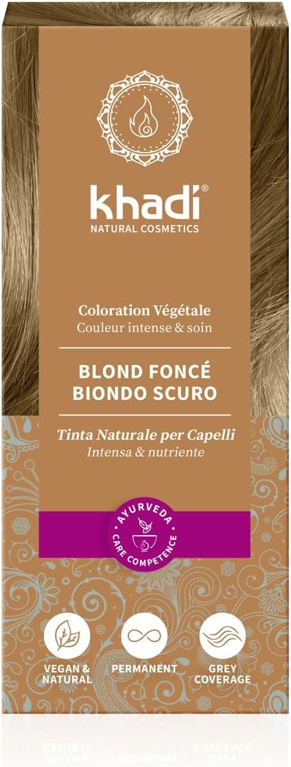 Khadi Herbal Color Rubio Oscuro/Ceniza 100 g-2