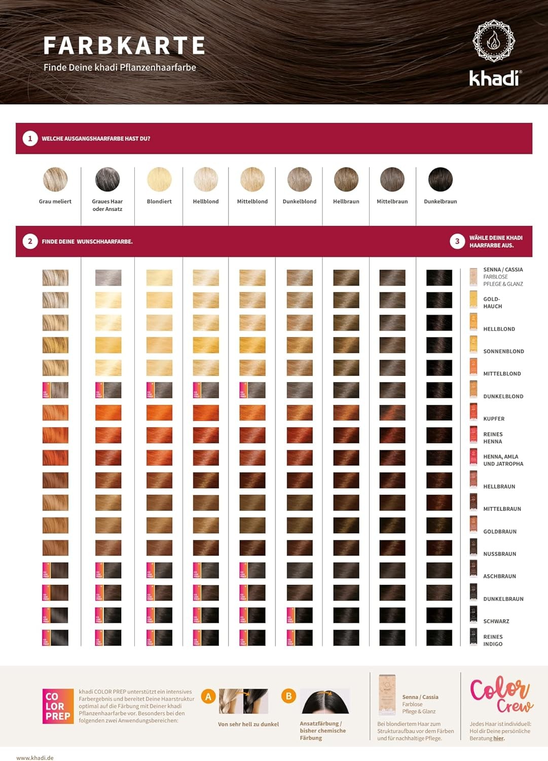 Khadi Herbal Color Rubio Oscuro/Ceniza 100 g-5