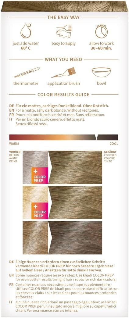 Khadi Herbal Color Rubio Oscuro/Ceniza 100 g-7